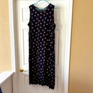 Worthington Black and brown Floral Midi Dress